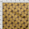thumbnail image 3 of oneOone Silk Tabby Yellow Fabric Floral Silhouette Craft Projects Decor Fabric Printed By The Yard 42 Inch Wide, 3 of 4