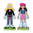 thumbnail image 5 of Melissa & Doug Fashion Friends Magnetic Dress-Up Wooden Dolls Pretend Play Set (2 Dolls, 2 Stands, 42 Wooden Magnets), 5 of 5