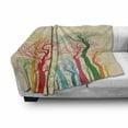 thumbnail image 3 of Autumn Soft Flannel Fleece Throw Blanket, Colorful Leafless Abstract Tree Tops Branches Creative Foliage Park Graphic, Cozy Plush for Indoor and Outdoor Use, 50" x 60", Multicolor, by Ambesonne, 3 of 6