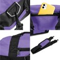 thumbnail image 4 of DALIX 14" Small Duffel Bag Gym Duffle Two Tone in Purple with Shoulder Strap, 4 of 6