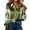 Navy, variant on Women's St. Day Blouse Long Sleeve Button Down Satin Shirt Green Printed Like Satin Top For Casual Daily Wear Beige XXXL