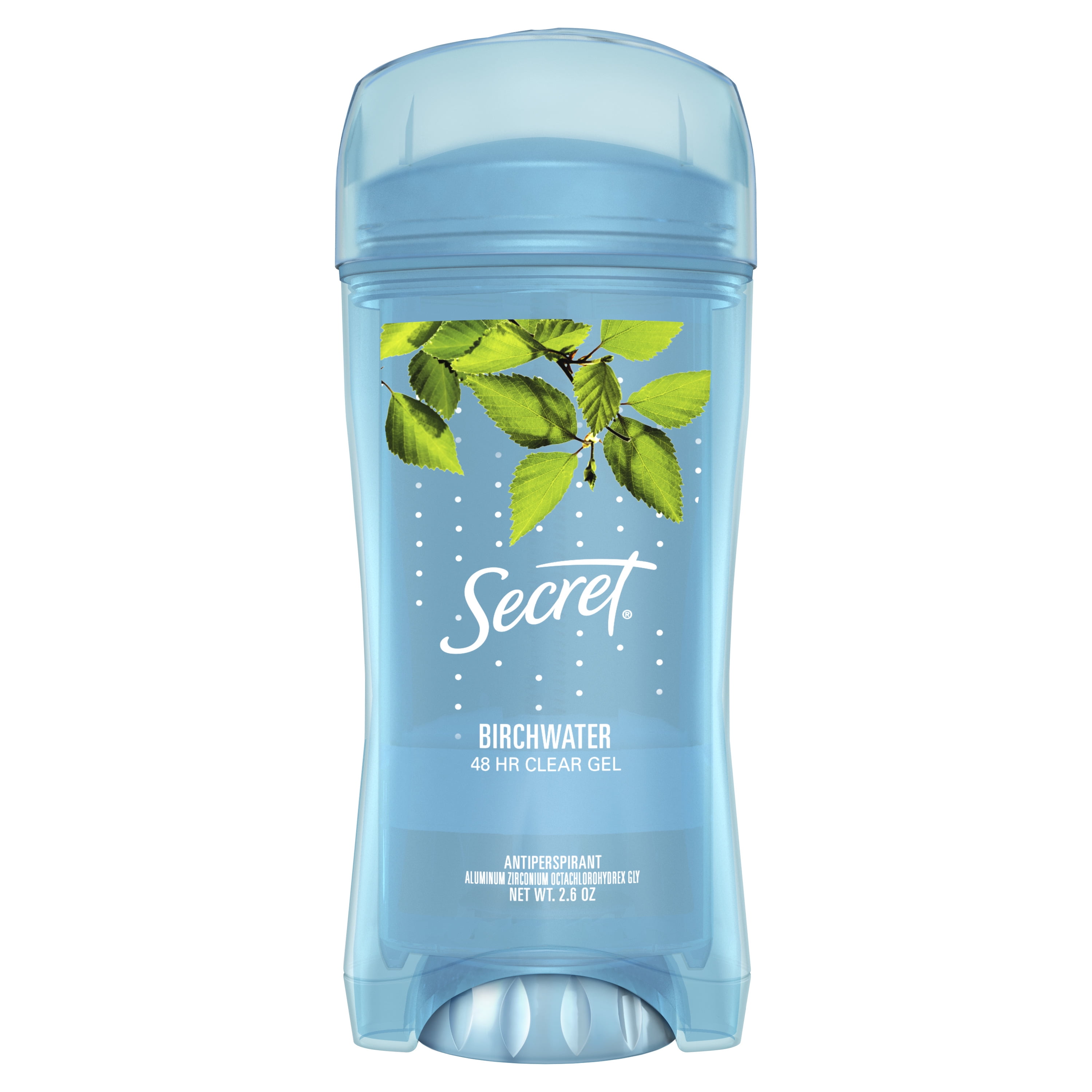 Secret Clear Gel Antiperspirant And Deodorant Birchwater 2 6 Oz Walmart Walmart