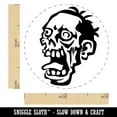 thumbnail image 2 of Zombie Undead Creepy Head Self-Inking Rubber Stamp Ink Stamper - Fuchsia Ink - Mini 1/2 Inch, 2 of 7