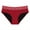 Red#, variant on Dyfzdhu Period Underwear for Women Solid Color Absorbency Cotton Boxer Briefs Comfortable Leakproof Panties Plus Size, S-6XL