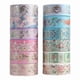 thumbnail image 1 of Gold Foil Flower Washi Tape Set, Floral Washi Tape, Botanical Washi Tape for Journal, Arts and DIY C, 1 of 5