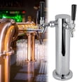 thumbnail image 3 of Stainless Steel Beer Tower Faucet Double headed Tap Easy Installation Beer Faucet, 3 of 8