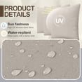 thumbnail image 3 of 8 Pcs Outdoor Daybed Cushion Cover and Pillow Covers Sets Replacement 59 x 24 Inch Rattan Sunbed Cushion for Patio Sun Lounge Chair Loveseat Sofa(Beige), 3 of 6