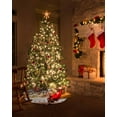thumbnail image 5 of Mushroom Christmas Tree Skirt 48 Inches Large Christmas Skirt Tree, Country Southwest Fall Maple Leaf Botanical Tree Skirt Christmas Decorations for Fireplace Party Holidays Indoor Outdoor, 5 of 7
