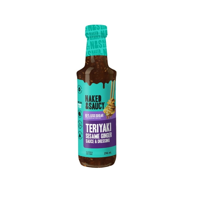 Naked & Saucy Low Sugar Teriyaki Sauce, 296mL