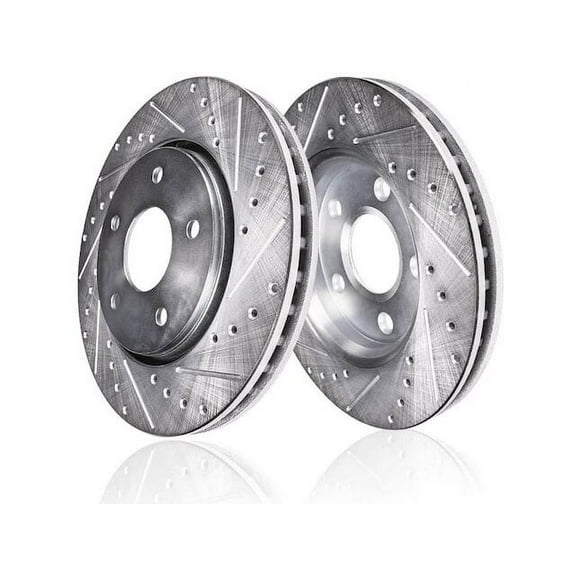 Rear Brake Rotor Set - Compatible with 2006 - 2016 Mercedes-Benz E350 2007 2008 2009 2010 2011 2012 2013 2014 2015