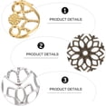 thumbnail image 2 of MasteelfCA 60 Pcs Accessoires de Bijoux DIY Matériaux de Fabrication de Bijoux Design Creux Pièce Ronde, 2 of 8