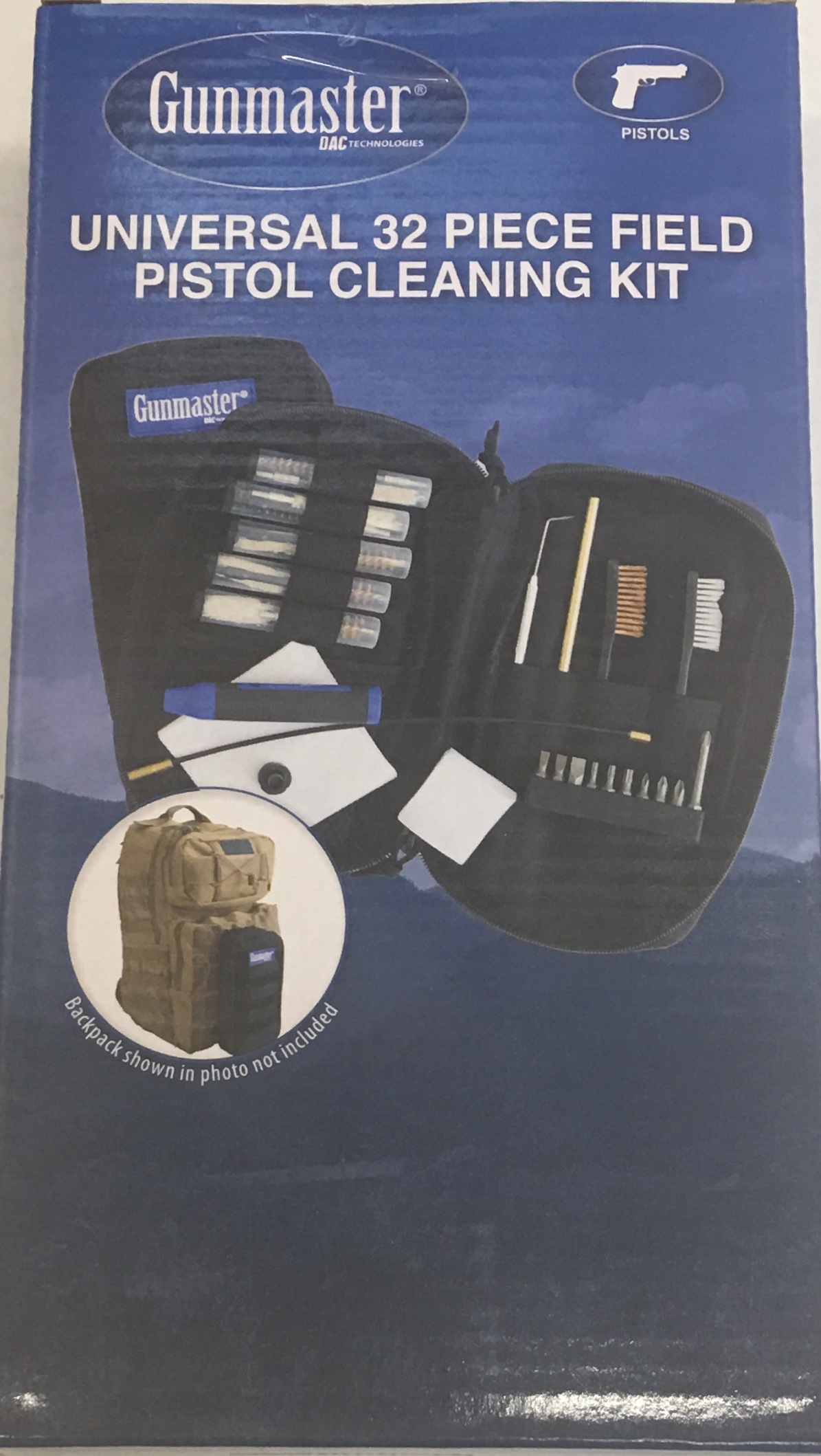 DAC Gunmaster 32 Piece Field Cleaning Kit for Pistols.