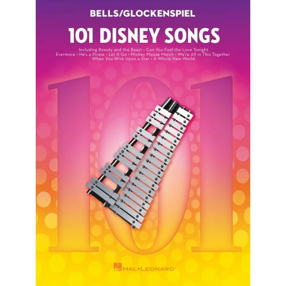 101 Disney Songs for Bells/Glockenspiel (Paperback)