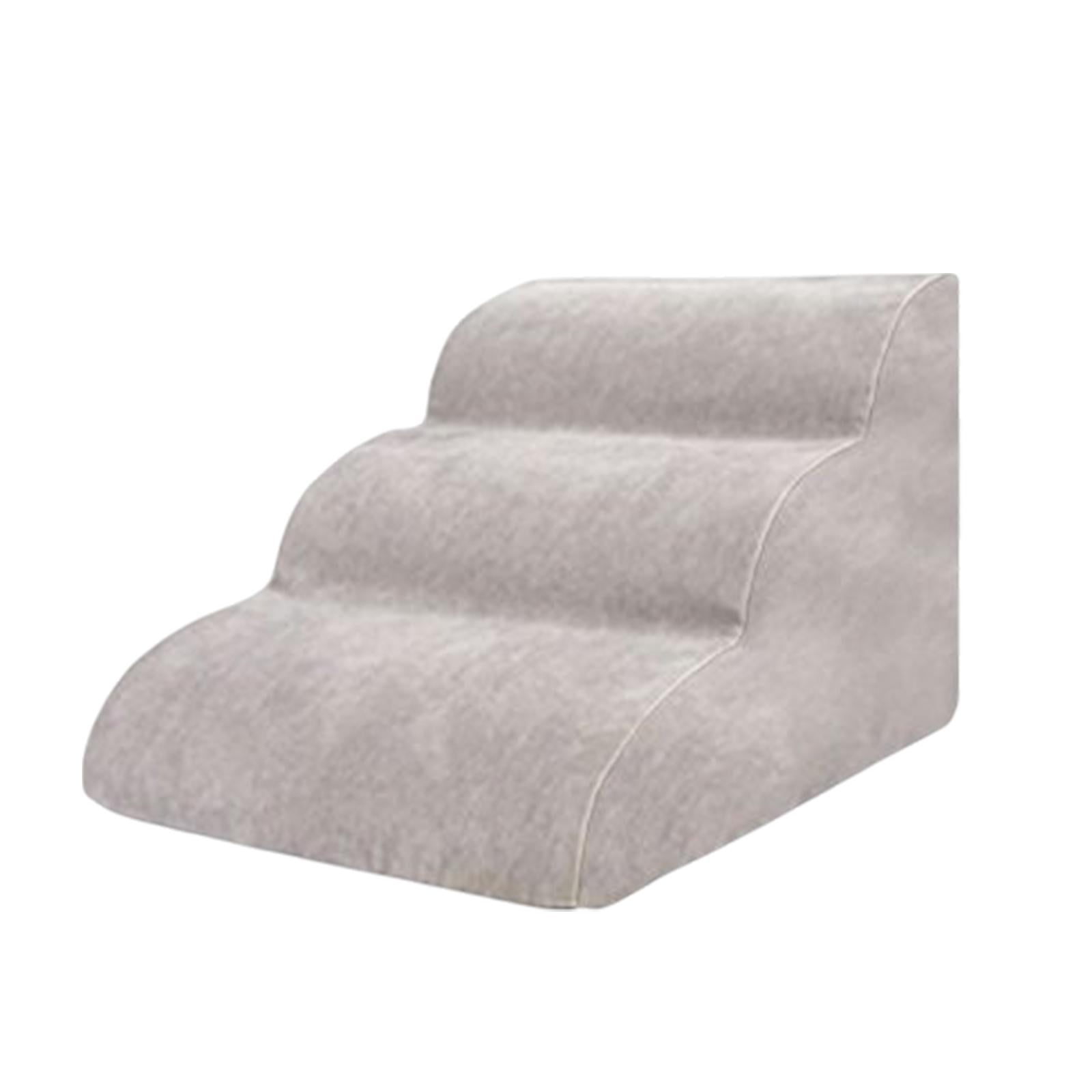 3 Tiers Dog Stairs Ramps Removable and Washable Cover Slip Wide Indoor ...