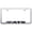 Brushed Chrome, variant on Cadilac ATS Laser Etched Logo Cut-Out License Plate Frame (Brushed Chrome)