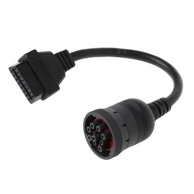 3 Golden Obd2 Y Splitter Diagnóstico 9 pines a 16 pines Adaptador de cable de escáner Conector J1939