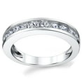 thumbnail image 3 of Bague de Fiançailles pour Homme en Argent Sterling avec Zircon Cubique Rond 4MM, 3 of 3