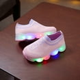 thumbnail image 4 of POIUYTR Toddler Boys Girls Light Up Shoes LED Flashing Lightweight Mesh Breathable Adorable Running Sneakers for Little Kid, 4 of 5