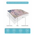 thumbnail image 4 of Full Size Quilt Bedding Set, Pink Flowers Reversible Summer Quilt 3 Pieces, Spring Floral Purple Butterflies Farmhouse Lightweight Bedspreads Coverlets with 2 Pillow Shams for All Seasons, 4 of 5