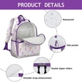 thumbnail image 4 of Princess Rainbow Castle Pattern Backpack for School,Cute School Bag,Schoolbag with Adjustable Shoulder Straps & Padded Back,15.25"x11.5"x5.25", 4 of 5