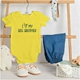 thumbnail image 3 of I Love My Big Brother Younger Sibling Romper Boys or Girls Infant Baby Brisco Brands 12M, 3 of 6