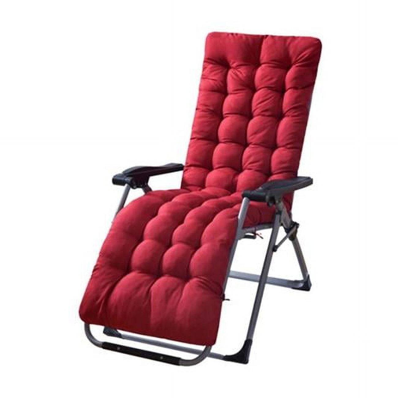 Fresh Fab Finds FFF Red GPCT3220 67 x 22 in. Chaise Lounger Cushion Recliner Rocking Chair with Sofa Mat Deck Chair Cushion Red Unisex Walmart