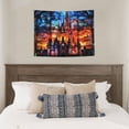 thumbnail image 4 of Easygdp Magical Stained Glass Castle Tapestrys Boutique Decor Wall Hanging for Living Room Bedroom Office Decor 29x37in, 4 of 8