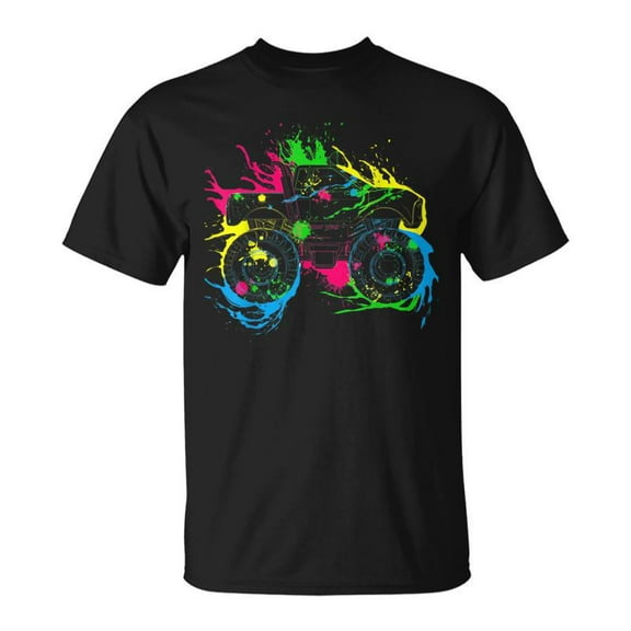 SPEEDRUN Colourful Spalsh Monster Truck T-Shirt