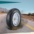 thumbnail image 3 of Towallmark 5.30-12 Trailer Tire, 5.30x12 6PR Heavy-Duty Tires with 12" Rim, 5 Lug On 4.5", Load Range C for Small Trailers, Utility, Campers,2 Pack, 3 of 8