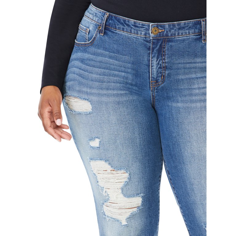 Women's Plus Size Ripped Jeans