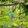thumbnail image 4 of Charming Wind Chimes Hummingbird Feeders, Glass Hummingbird Feeder for Outdoors Hanging, Window Bird feeders for Viewing Garden Decor for Outside, 4 of 5