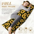 thumbnail image 5 of Easygdp Sunflower 6 Long Body Pillowcase - Super Soft Microfiber Body Pillow Case - Envelope Closure, Cool, Anti-Fading- 20x54 in, 5 of 8