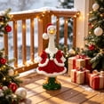 thumbnail image 6 of AYktou Christmas Goose Outfit Set, Christmas Tree Porch Goose Costumes for 23 Inch Cement, Cute Lawn Goose Clothing with Hat, Yard Goose Clothes Dress for Xmas Holiday Entrance Garden Patio Decor, 6 of 9