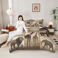 thumbnail image 4 of Homewish Boys Girls Animal Giraffe Lion Elephants Bedding Comforter Set 2pcs,Vintage Retro Aesthetic Twin Comforter Sets Microfiber,African Savanna Wildlife Breathable Bedding Set, 4 of 8