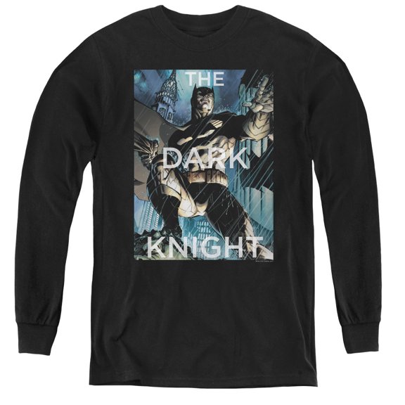 Batman - Fighting The Storm - Youth Long Sleeve Shirt - Medium