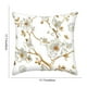 thumbnail image 3 of Funda de almohada navideña de 45x45cm - Decoración navideña para sofá o cama - Patrón de flores doradas - Tela corta y suave, 3 of 6
