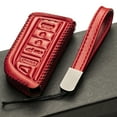 thumbnail image 5 of Vitodeco Genuine Leather Smart Key Fob Case with Leather Key Strap Compatible for Acura MDX, Acura RDX 2022 -2023 (5-Button, Red), 5 of 6
