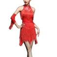 thumbnail image 1 of Jive Cha Cha Ballroom Dance Dancer Workout Performance Uniforms Dresses Outfits, 1 of 3