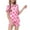 0-Pink721, variant on WOYY Toddler Girls Outfits Bow Flower Print Short Sleeve Button Shirt Shorts Sleepwear Set, Sizes 3-4T