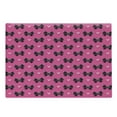thumbnail image 1 of Pearls Cutting Board, Bow Ties with Hearts Feminine Valentines Day Romantic Theme with Dotted Background, Decorative Tempered Glass Cutting and Serving Board, Large Size, Pink Black, by Ambesonne, 1 of 1