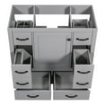 thumbnail image 5 of Grey Painted Finish Vanity - Six Drawers of Different Sizes - Bathroom Storage - Fit Various Items, 5 of 7