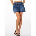 thumbnail image 4 of Celebrity Pink Women's Crossover Waistband Denim Skort, Sizes XS-XXXL, 4 of 7