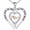 B-Multicolor, variant on SFTING Mom Letter Heart Necklace in 925 Sterling Silver Cubic Zirconia Jewelry Love Necklace Mother's Day Birthday Gift for Women Mother