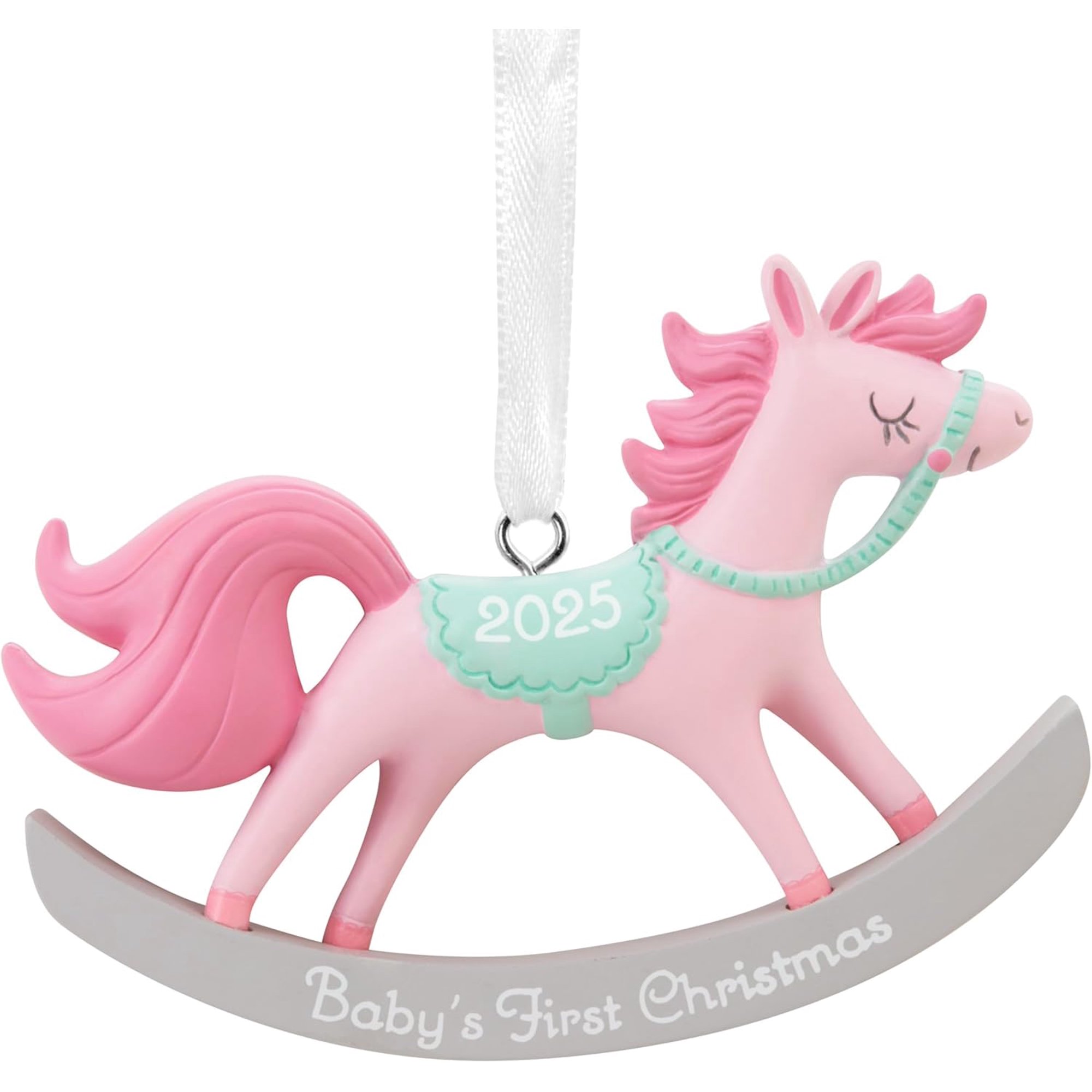Hallmark Baby Girl's First Christmas Rocking Horse Christmas Ornament