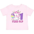 thumbnail image 3 of Inktastic 1 Year Old with Cute Unicorn Birthday Girls Baby T-Shirt, 3 of 5
