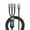 Dark Gray, variant on 100W Fast Charging Cable Multi Charger Cable Nylon Braided Multiple USB Universal 3 in 1 Charging Cord Adapter with Type-C Micro USB Port Connectors -Dark Gray
