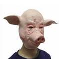 thumbnail image 3 of Tejiojio Pig Mask Rubber Costume Full Mask Halloween Costume Fancy, 3 of 4