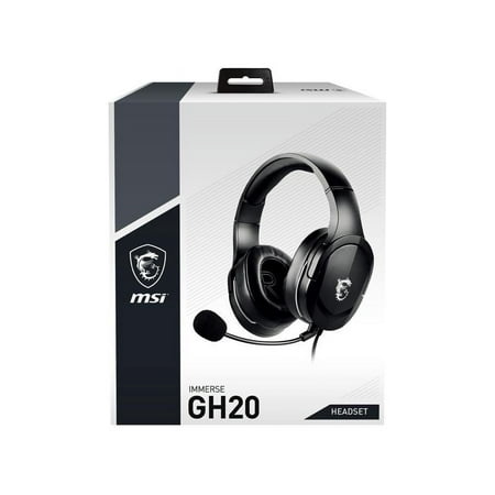 MSI - Immerse Wired Gaming Headset - Black