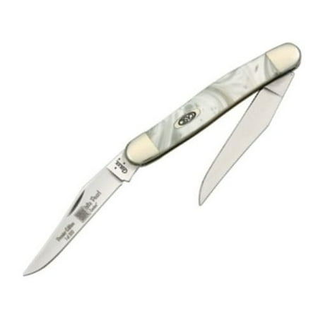 Case Knives 9200WP Muskrat Pocket Knife with White Pearl Corelon Handles Multi-Colored