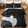 thumbnail image 5 of Oversized King Comforter Black, 3pcs(1 Boho Comforter & 2 Pillowcases) Soft Lightweight Oversized King Size Comforter Sets All Season Bedding, 5 of 8